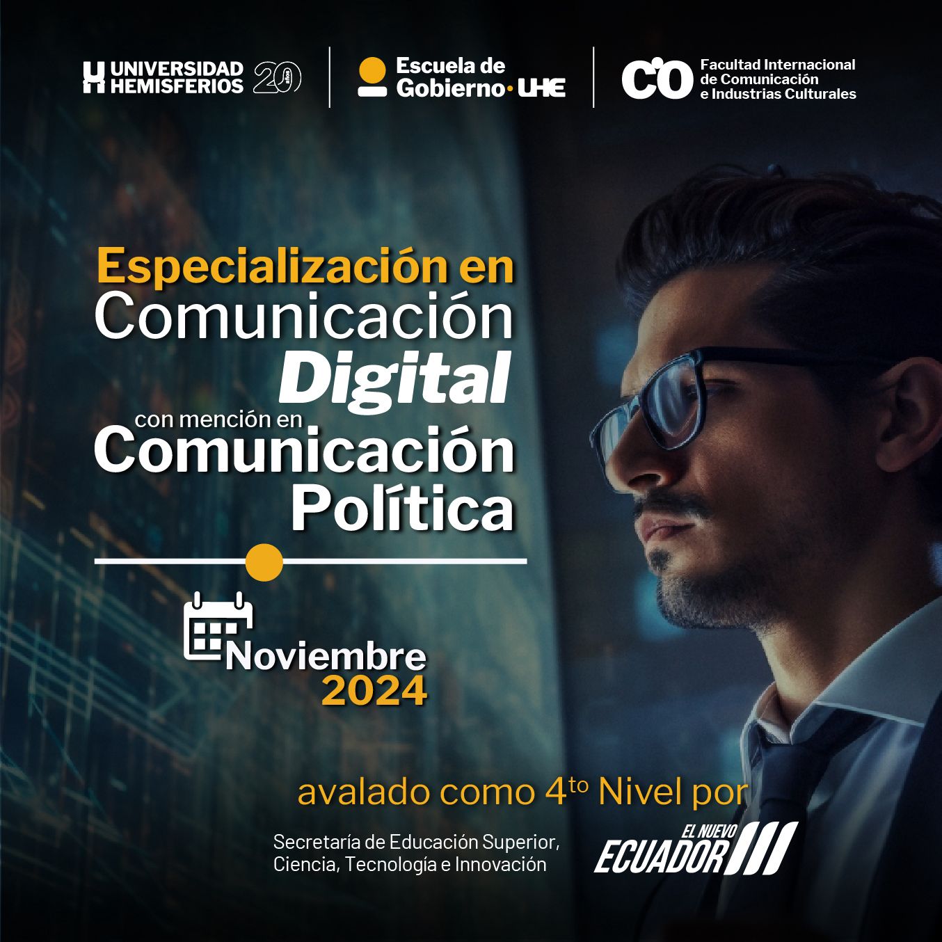 Especialización en comunicación digital con mención en comunicación política